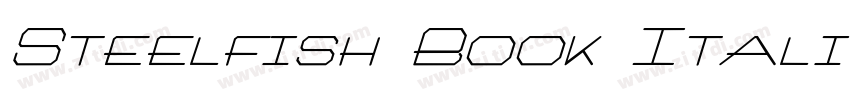 Steelfish Book Itali字体转换